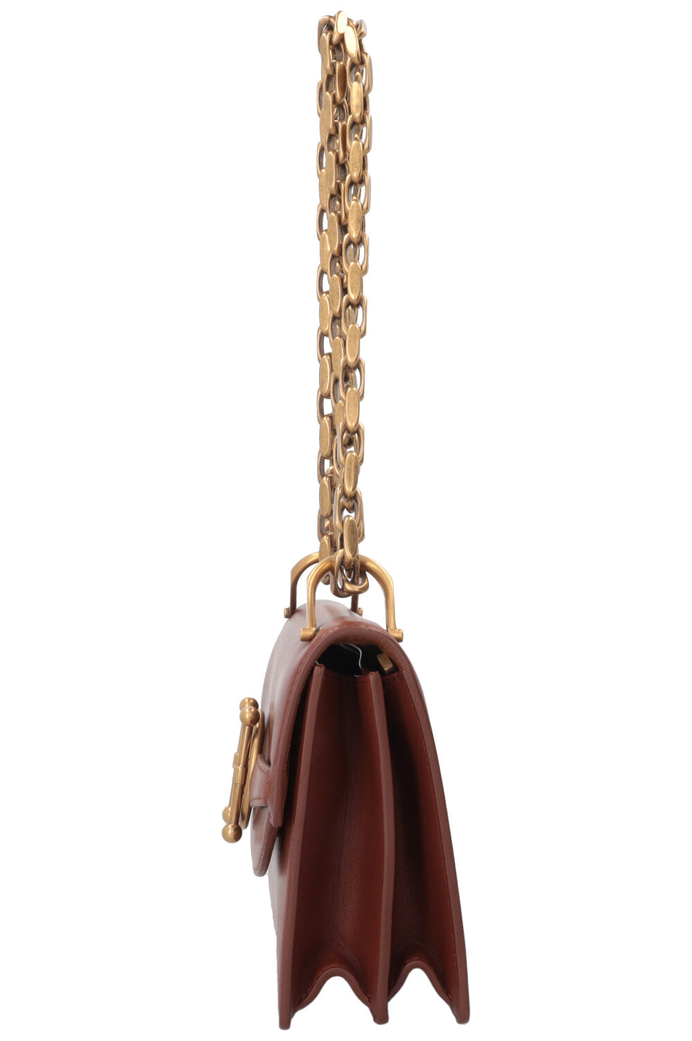 CHRISTIAN DIOR Sac à bandoulière DiorDirection en cuir marron