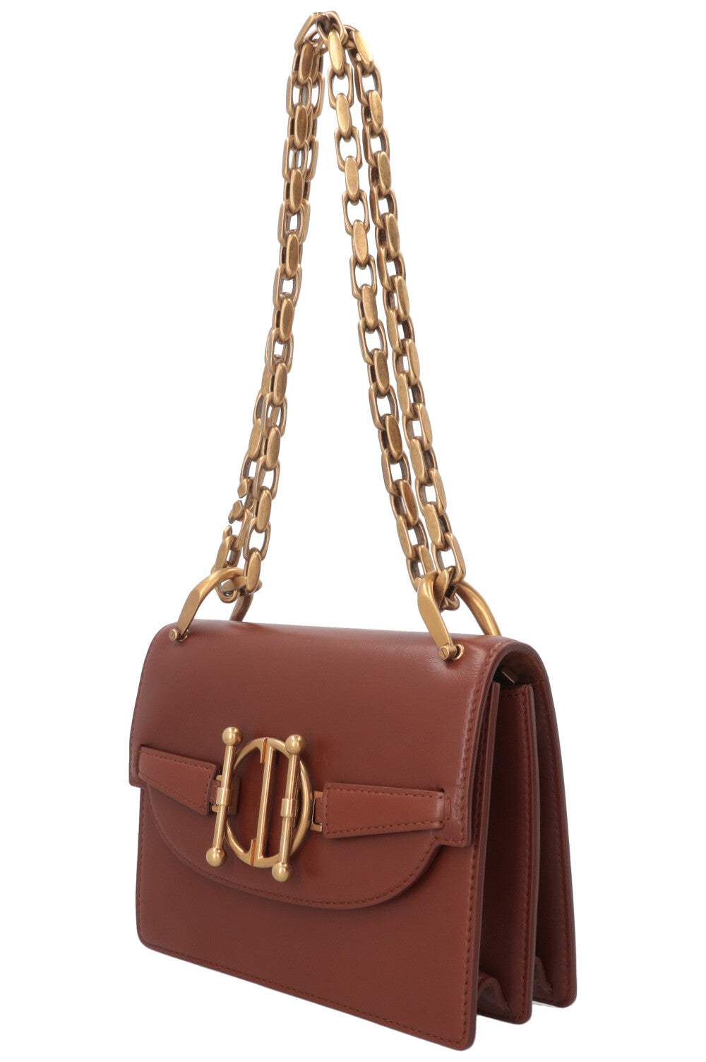 CHRISTIAN DIOR Sac à bandoulière DiorDirection en cuir marron