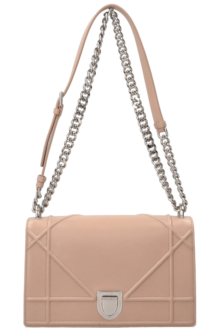 CHRISTIAN DIOR Diorama Bag Leather Nude