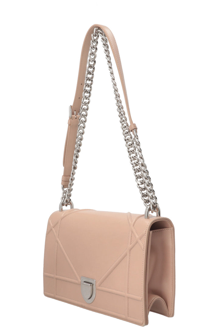 CHRISTIAN DIOR Diorama Bag Leather Nude