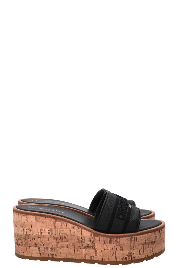 CHRISTIAN DIOR Dway Slide Plateau Black