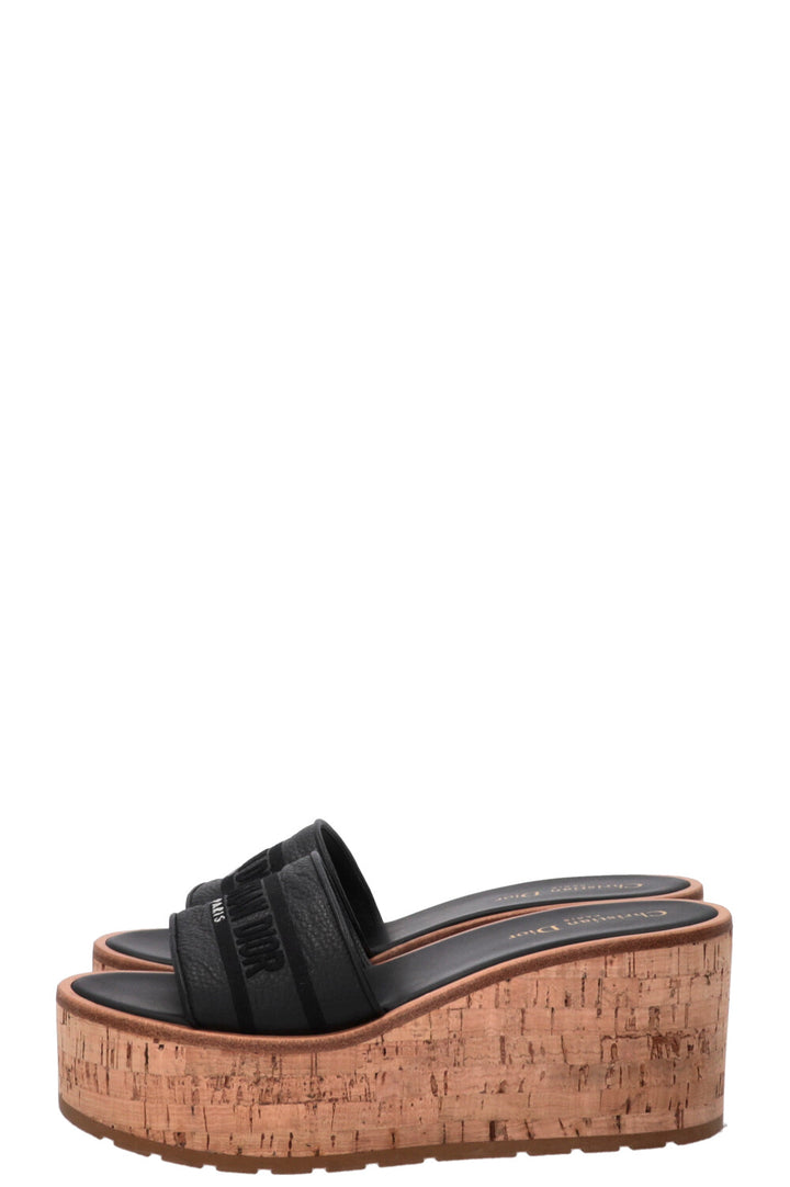 CHRISTIAN DIOR Dway Slide Plateau Black