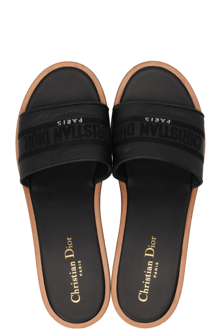CHRISTIAN DIOR Dway Slide Plateau Black