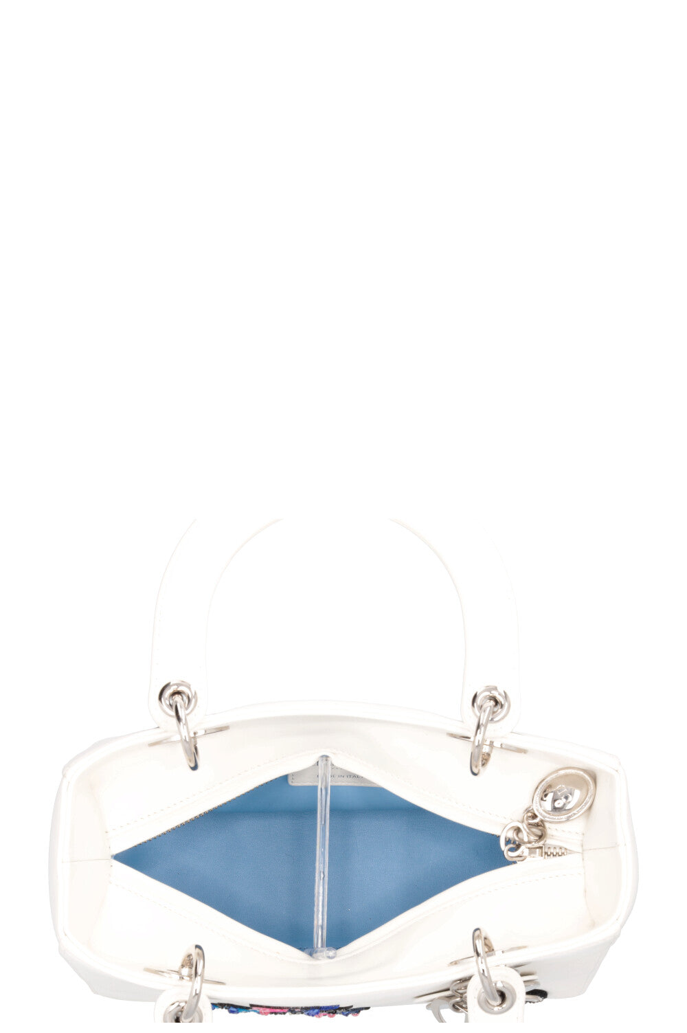 CHRISTIAN DIOR Embellished Lady Dior White
