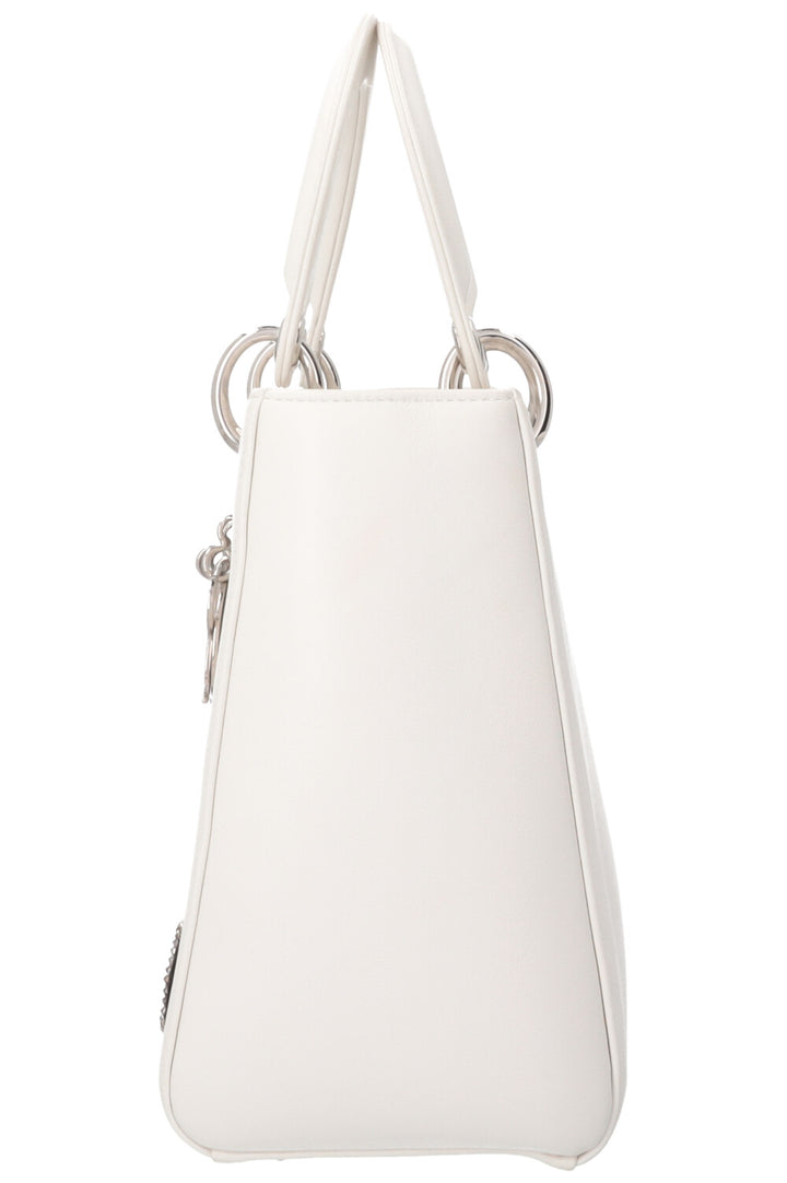 CHRISTIAN DIOR Embellished Lady Dior White