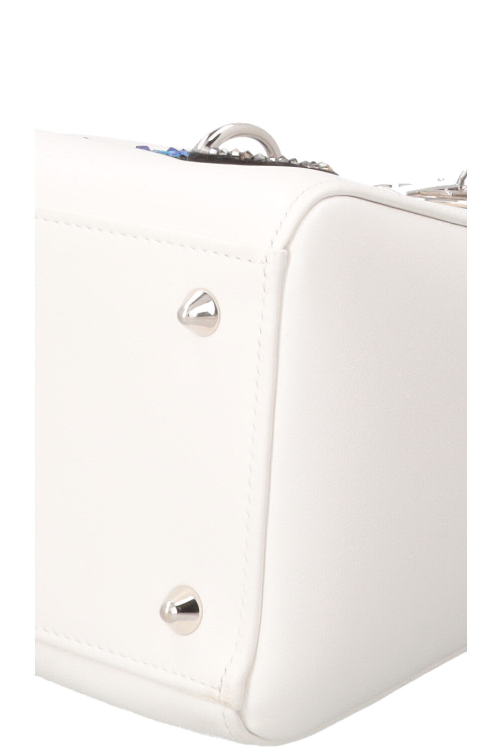 CHRISTIAN DIOR Embellished Lady Dior White