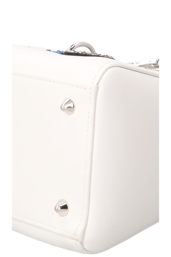 CHRISTIAN DIOR Embellished Lady Dior White