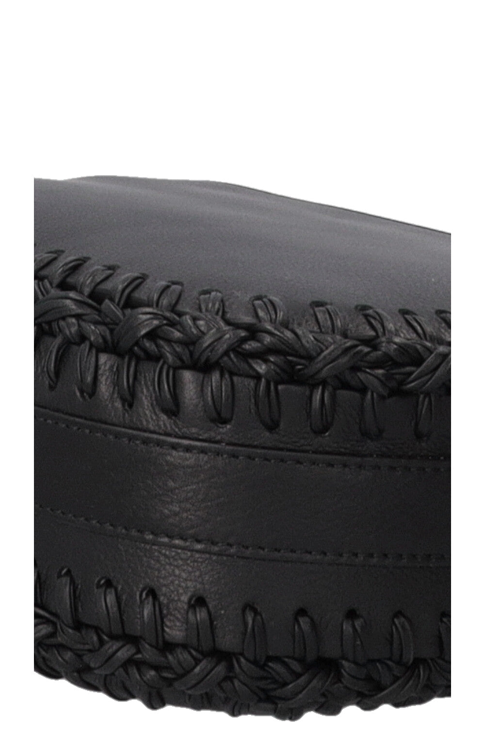 CHRISTIAN DIOR Embroidered Bobby Bag Medium Leather Black