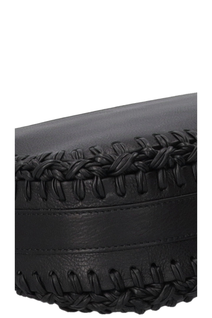 CHRISTIAN DIOR Embroidered Bobby Bag Medium Leather Black