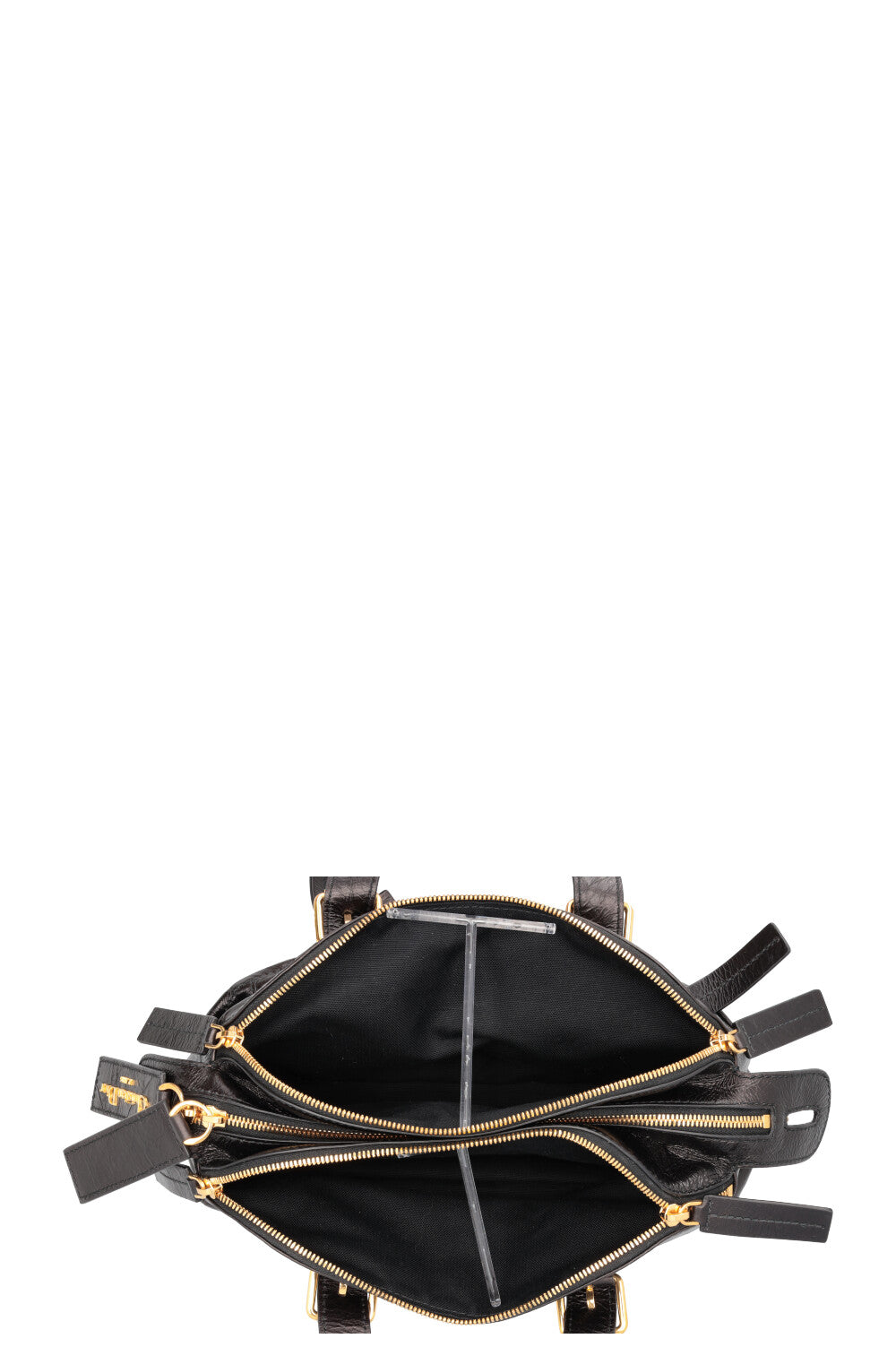 CHRISTIAN DIOR Grand Tour Bowling Bag Petit Cuir Noir