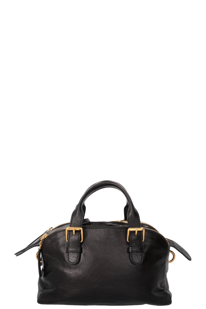 CHRISTIAN DIOR Grand Tour Bowling Bag Petit Cuir Noir