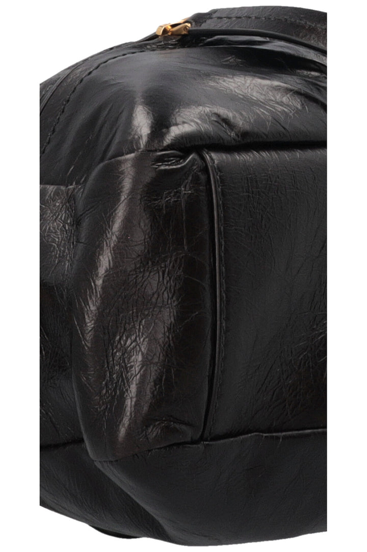 CHRISTIAN DIOR Grand Tour Bowling Bag Petit Cuir Noir