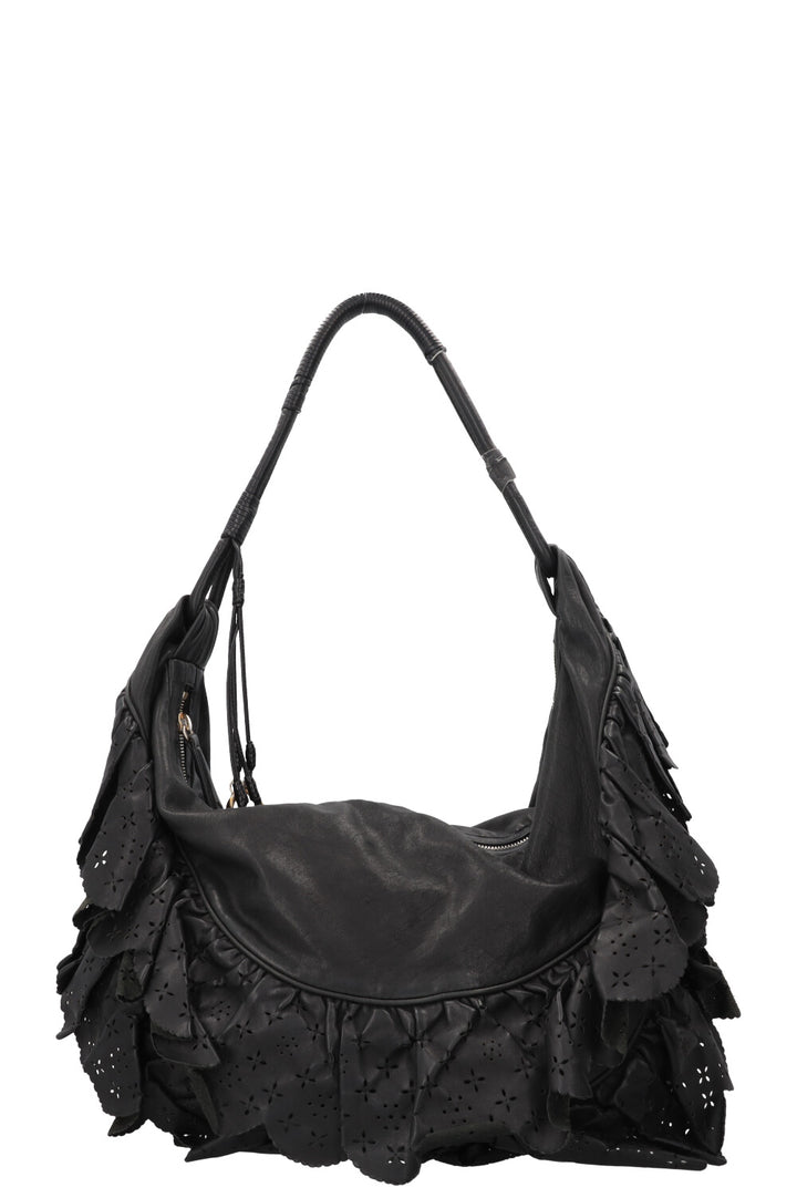 CHRISTIAN DIOR Sac porté épaule Gypsy Ruffle Noir