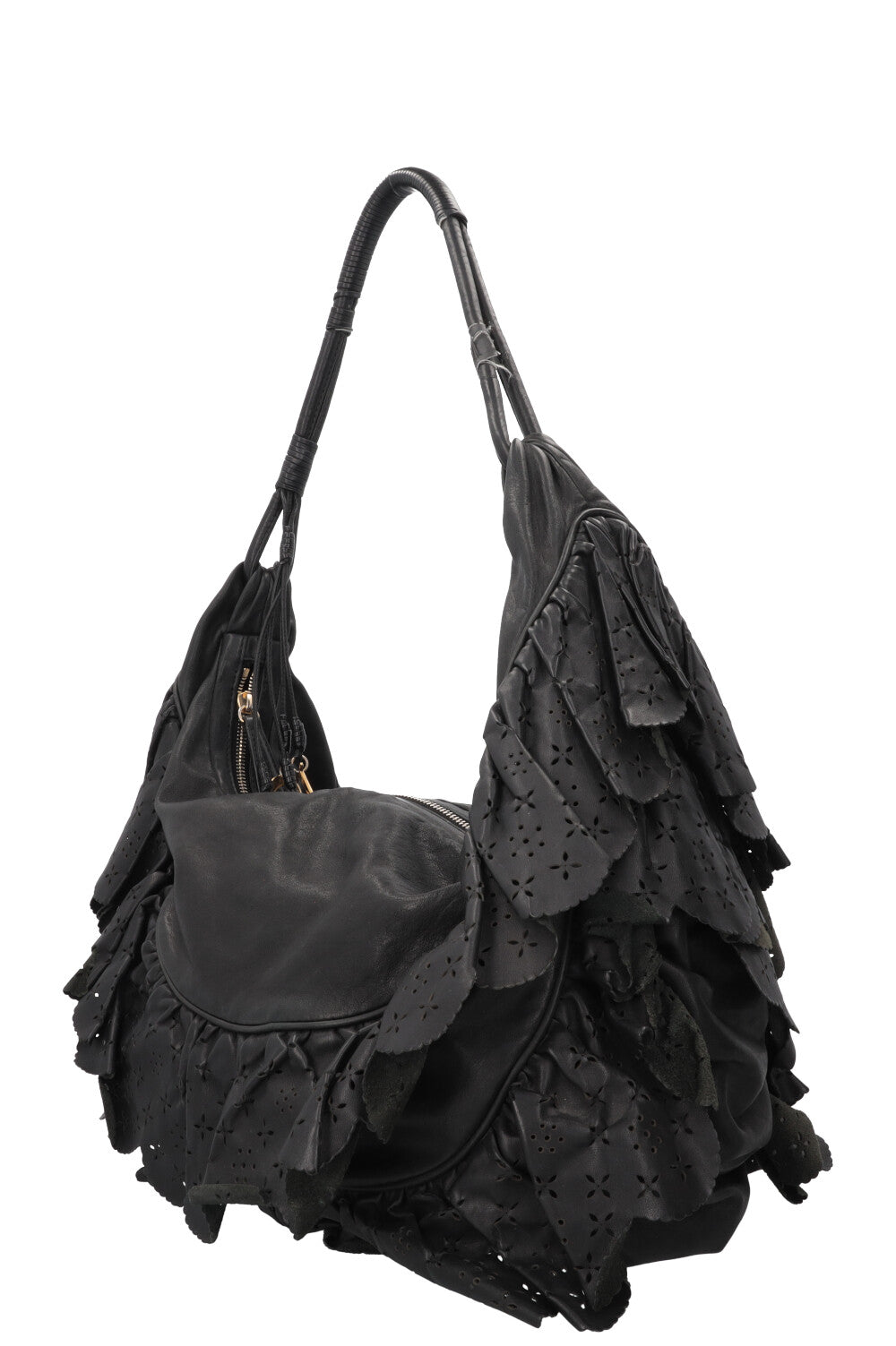 CHRISTIAN DIOR Sac porté épaule Gypsy Ruffle Noir