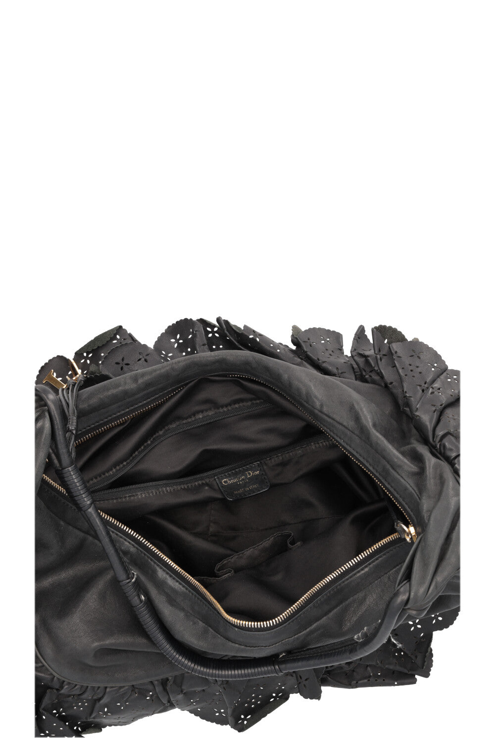 CHRISTIAN DIOR Sac porté épaule Gypsy Ruffle Noir