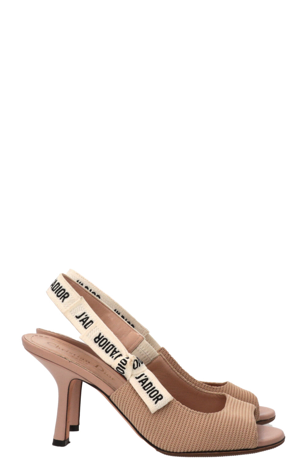 CHRISTIAN DIOR J'Adior Peep-Toe Pumps Beige