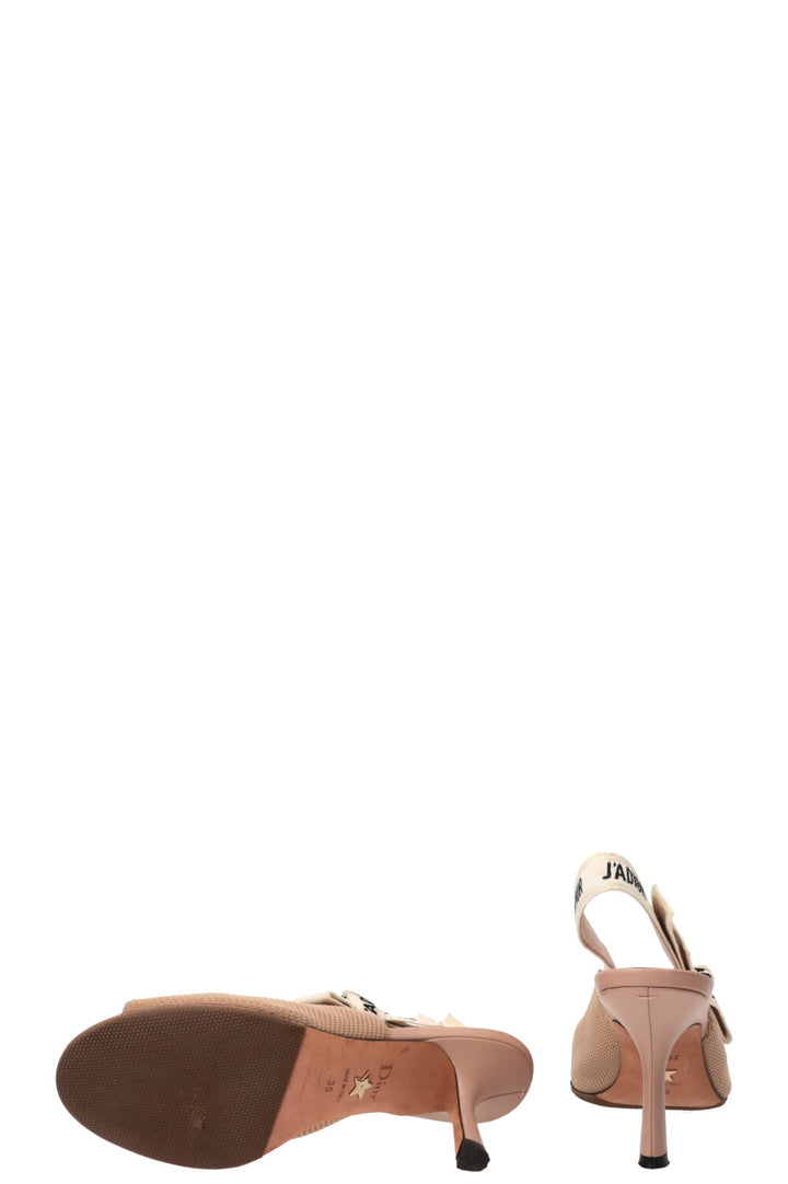 CHRISTIAN DIOR J'Adior Peep-Toe Pumps Beige