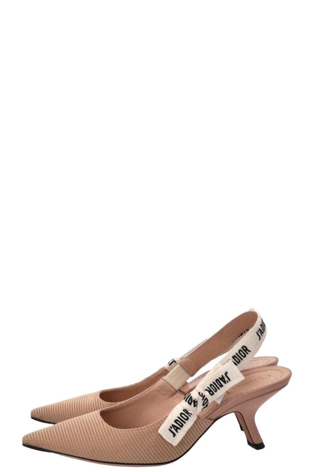 CHRISTIAN DIOR J'Adior Slingback Heels Beige