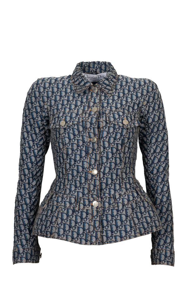 CHRISTIAN DIOR Jacket Denim Oblique Blue