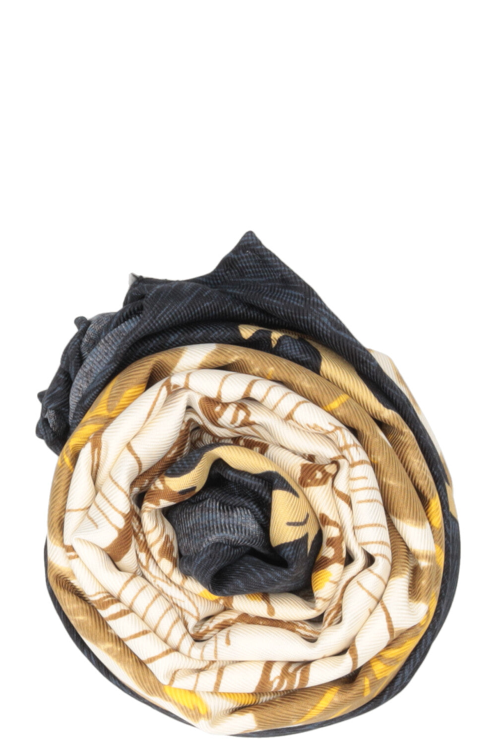 CHRISTIAN DIOR La Papesse Carré 90 Silk Beige Multicolor