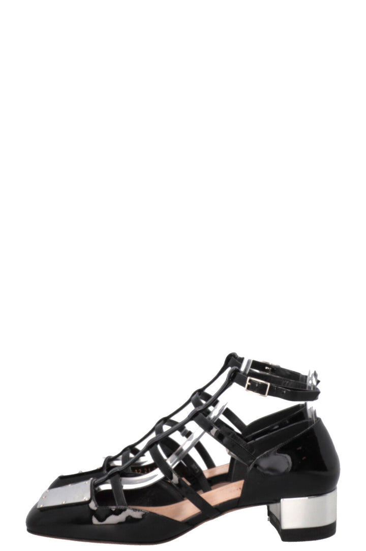 CHRISTIAN DIOR La Parisienne D Escarpins Cuir verni Noir