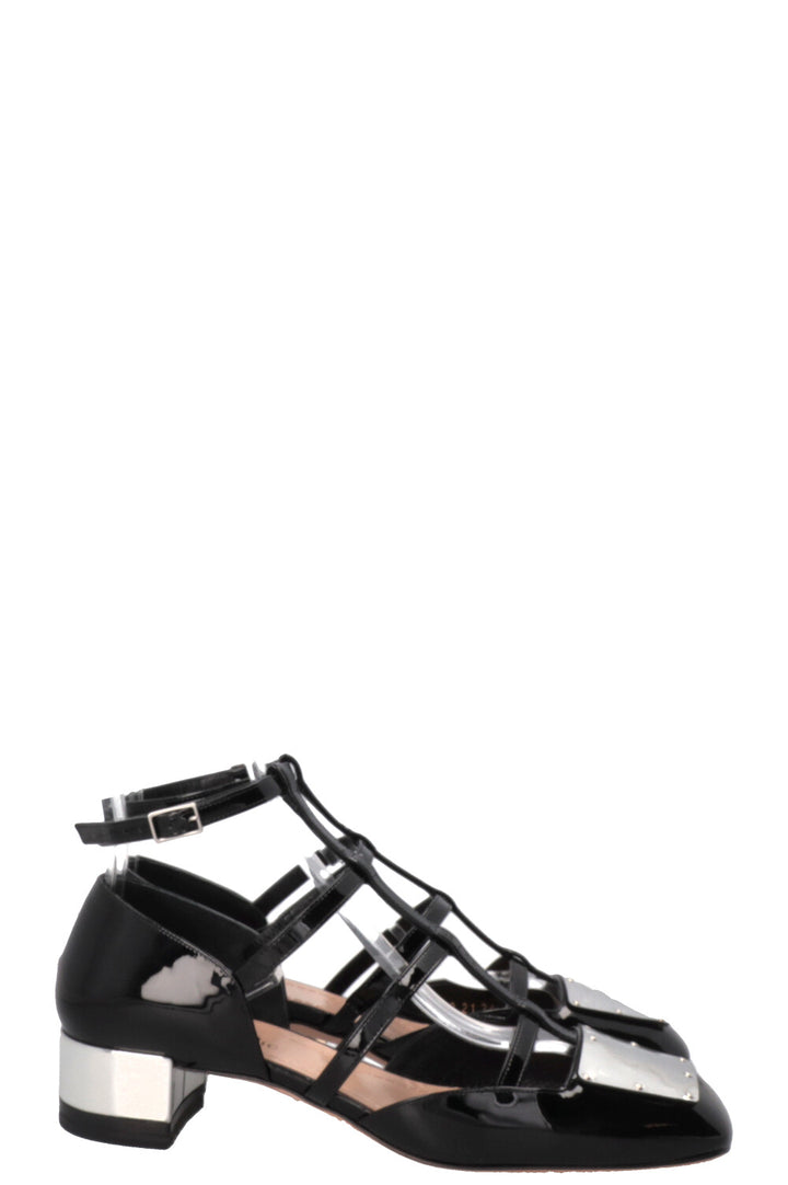 CHRISTIAN DIOR La Parisienne D Escarpins Cuir verni Noir