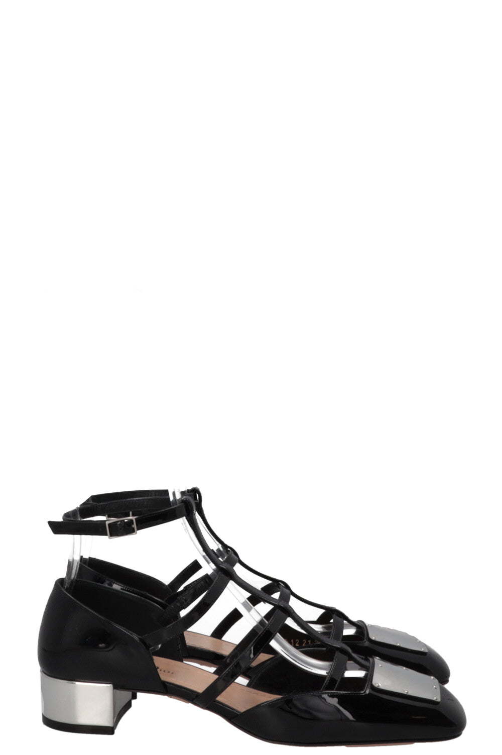 CHRISTIAN DIOR Escarpins La Parisienne en cuir verni noir
