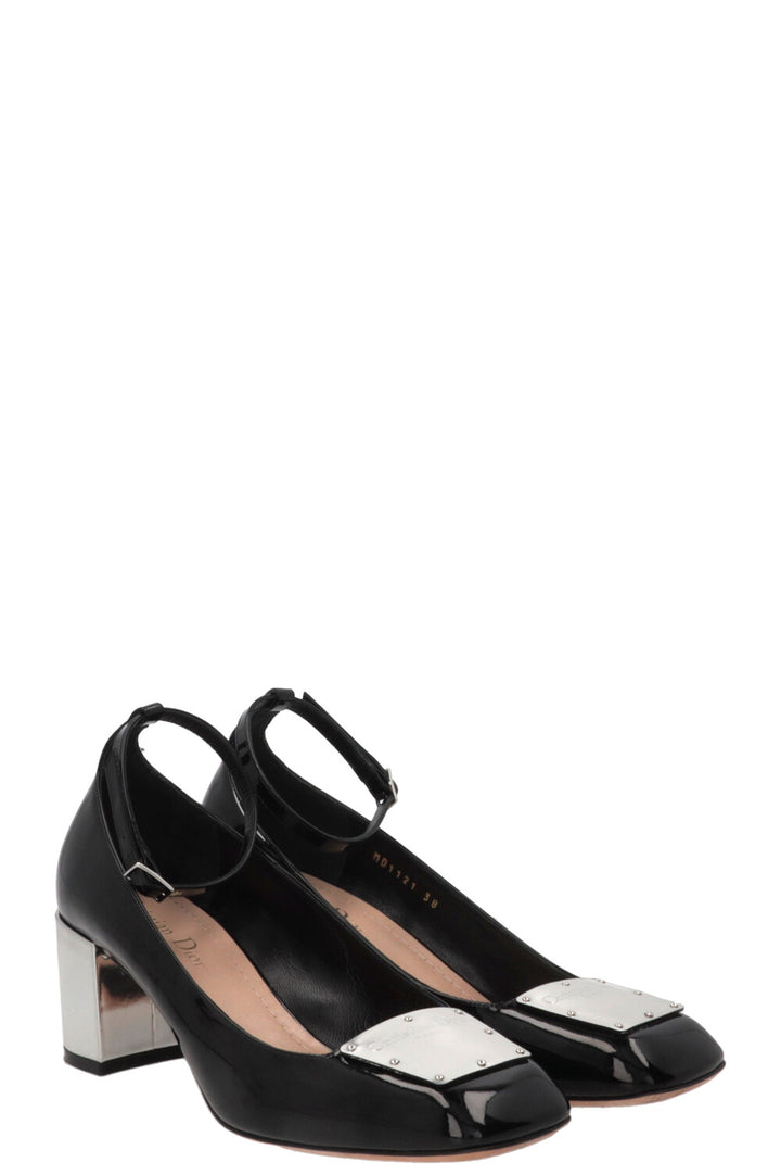 CHRISTIAN DIOR La Parisienne Pumps Patent Leather Black