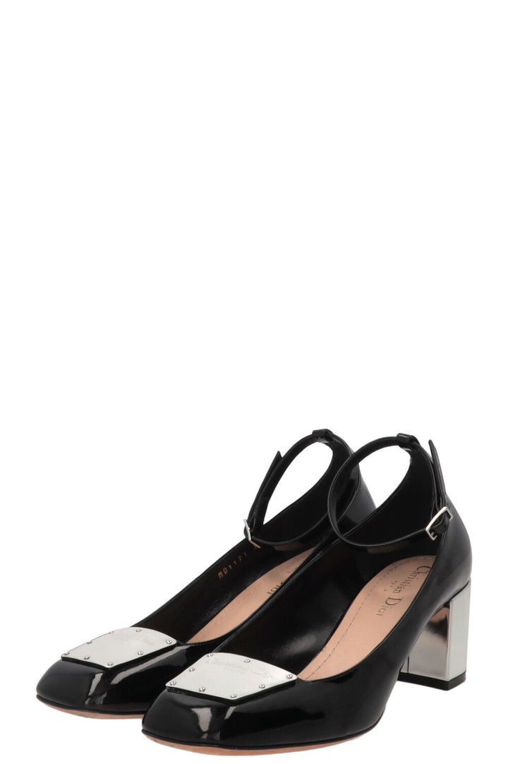 CHRISTIAN DIOR La Parisienne Pumps Patent Leather Black