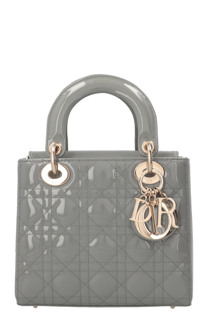 CHRISTIAN DIOR Lady Dior Small Patent Sage