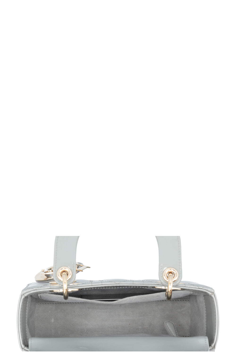 CHRISTIAN DIOR Lady Dior Small Patent Sage