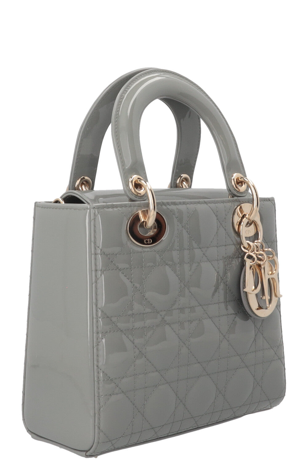 CHRISTIAN DIOR Lady Dior Small Patent Sage