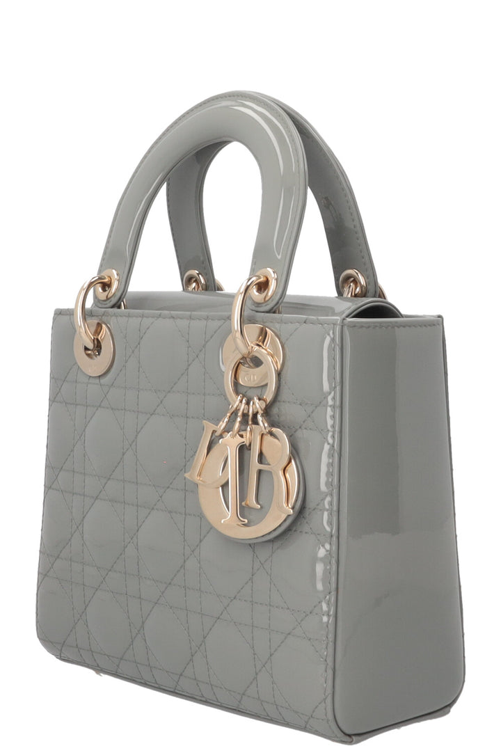 CHRISTIAN DIOR Lady Dior Small Patent Sage