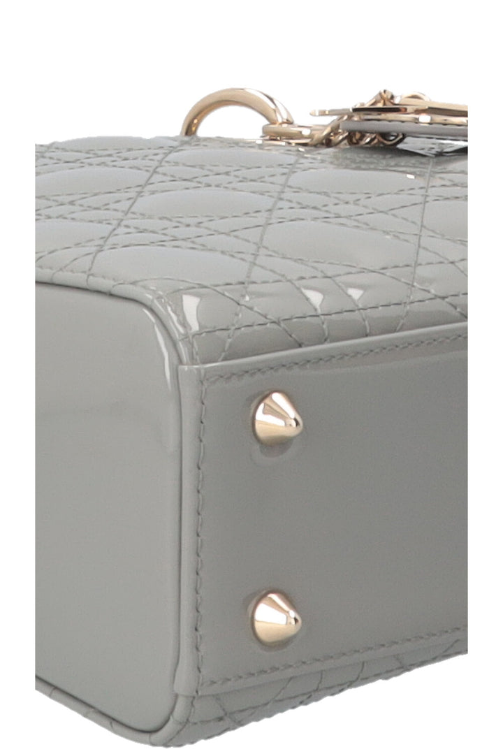 CHRISTIAN DIOR Lady Dior Small Patent Sage