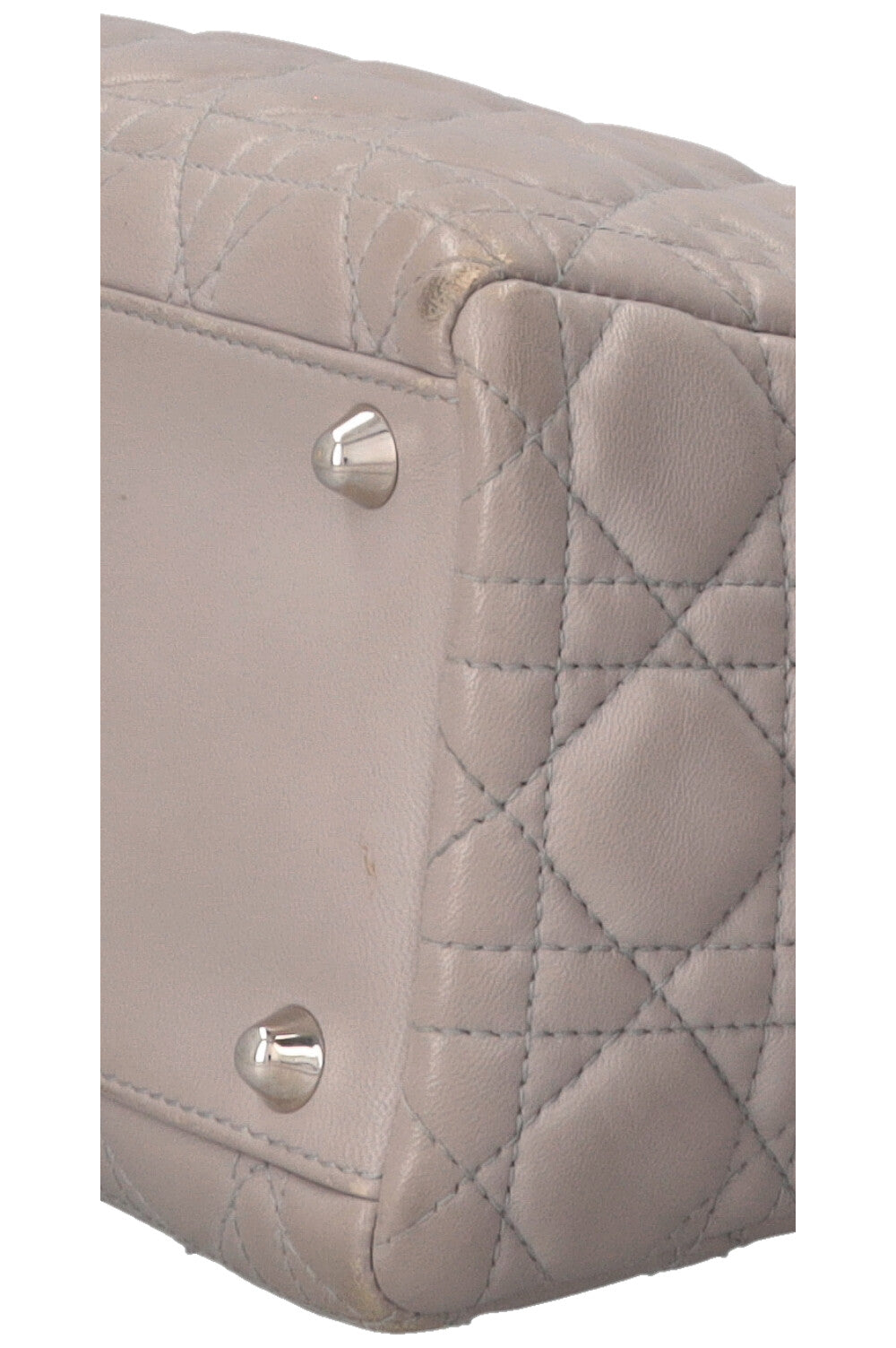 CHRISTIAN DIOR Large Lady Dior Bag Cannage Grey