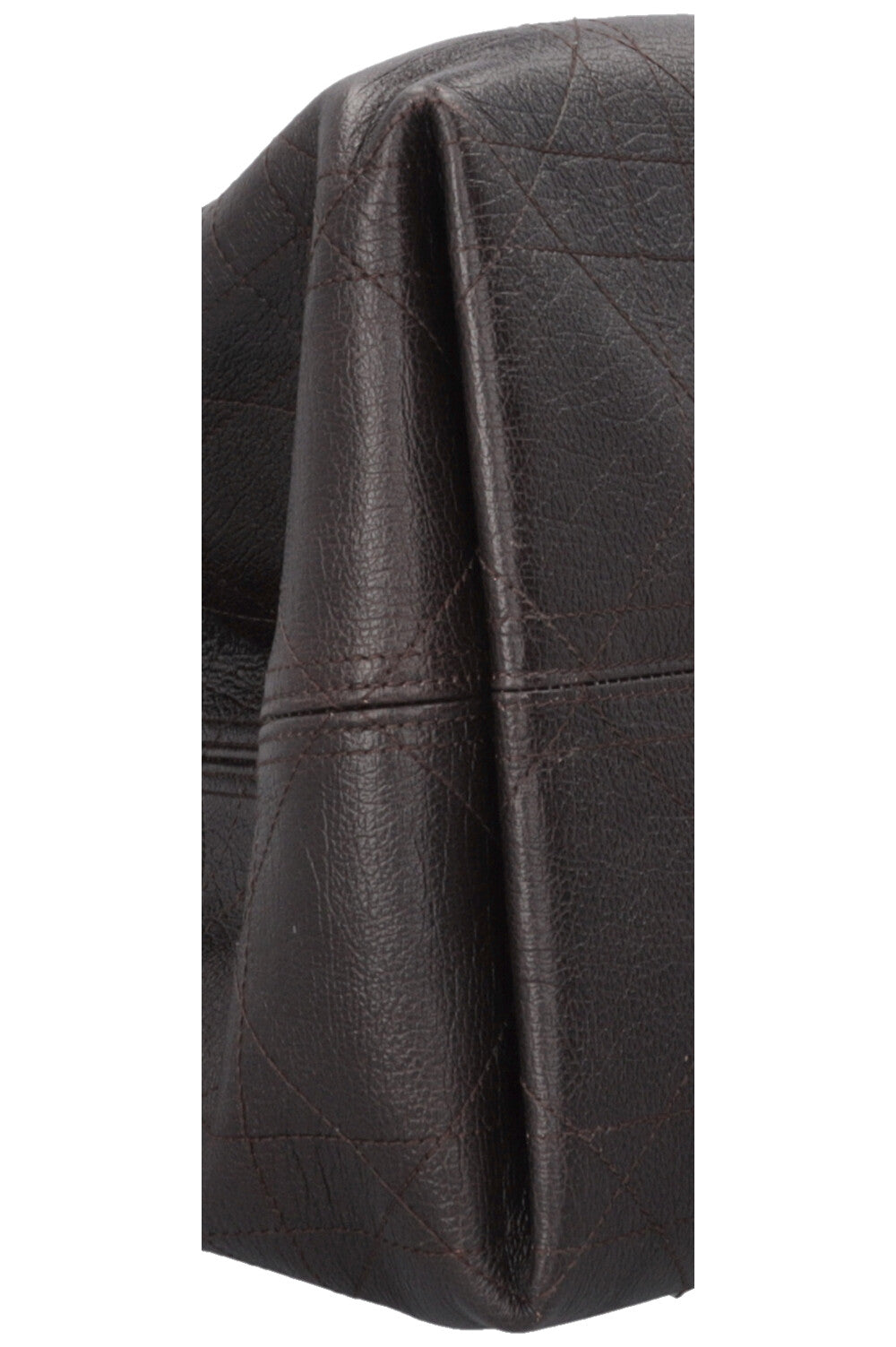 CHRISTIAN DIOR Large Toujours Bag Macrocannage Leather Brown