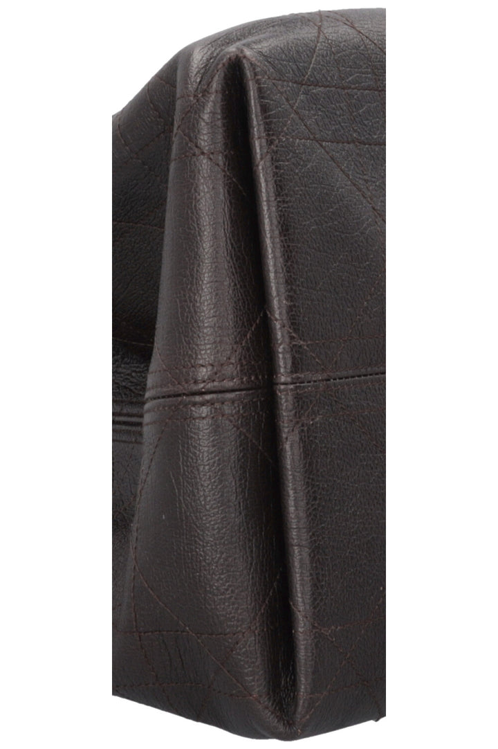 CHRISTIAN DIOR Large Toujours Bag Macrocannage Leather Brown