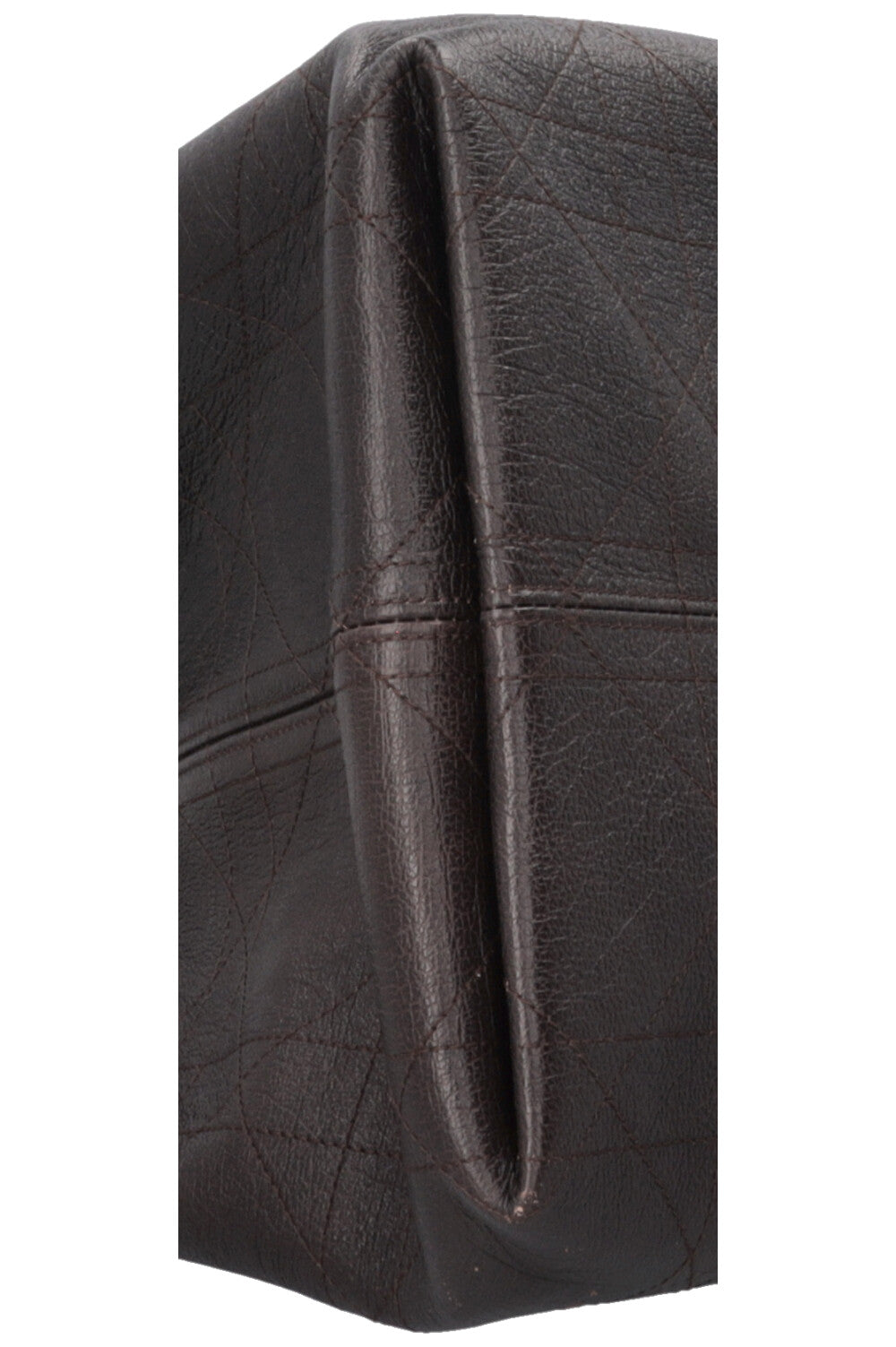 CHRISTIAN DIOR Large Toujours Bag Macrocannage Leather Brown