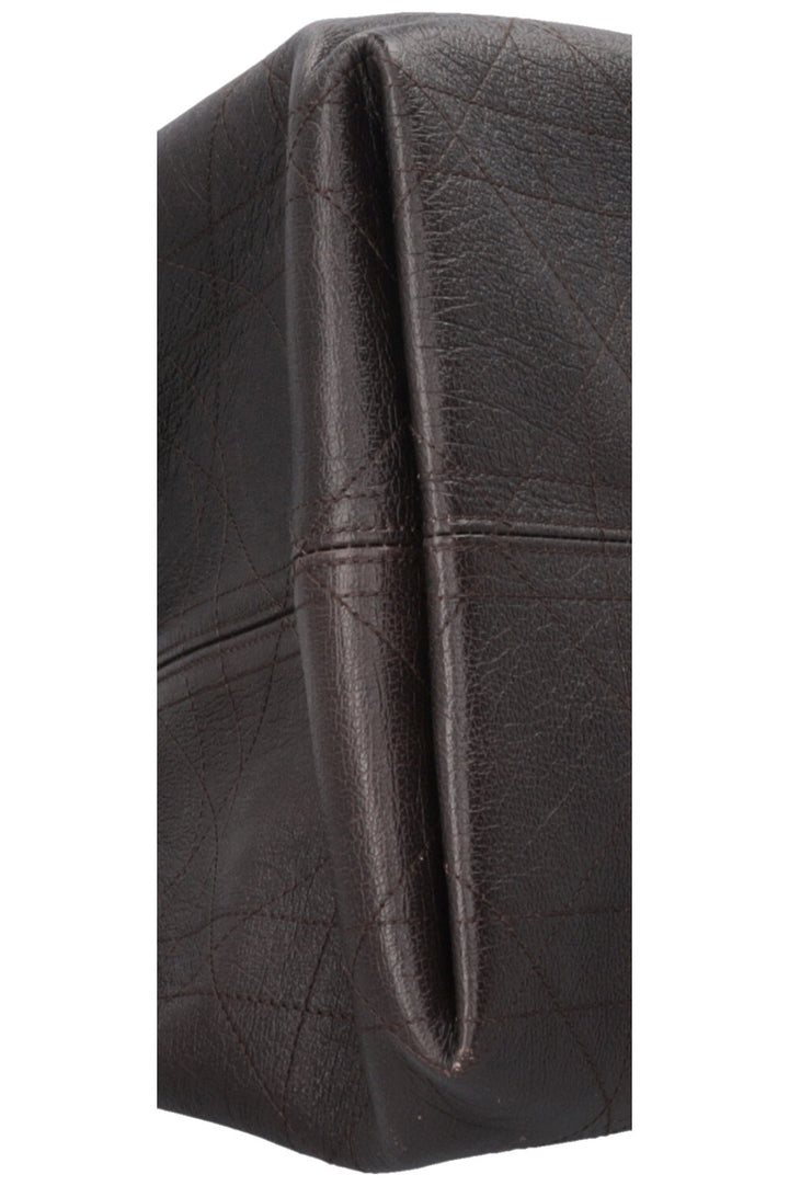 CHRISTIAN DIOR Large Toujours Bag Macrocannage Leather Brown