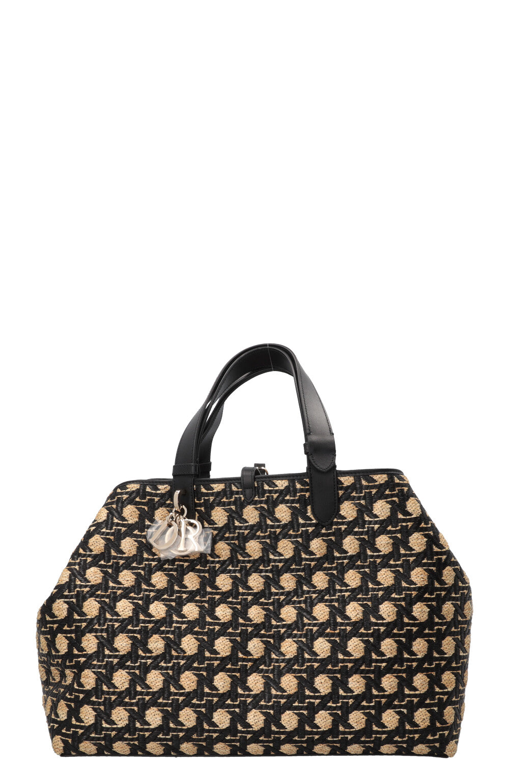 CHRISTIAN DIOR Large Toujours Bag Raffia Beige
