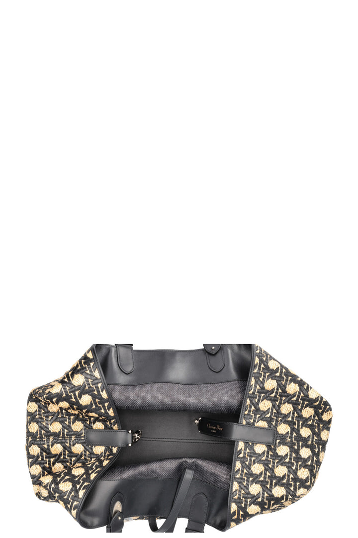 CHRISTIAN DIOR Large Toujours Bag Raffia Beige