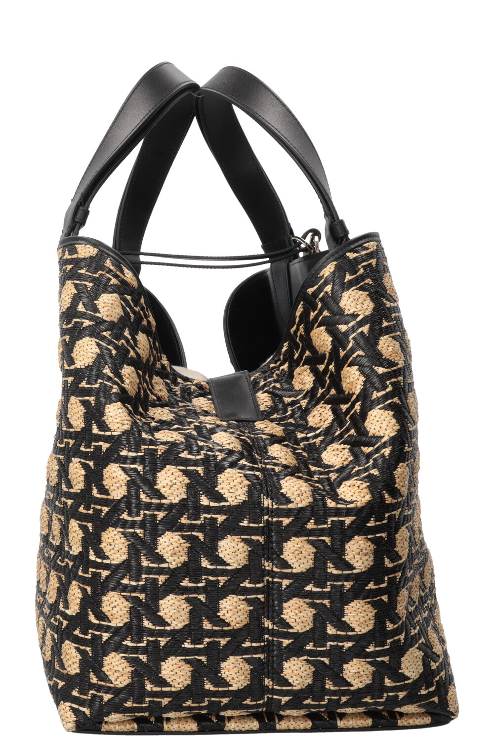 CHRISTIAN DIOR Large Toujours Bag Raffia Beige