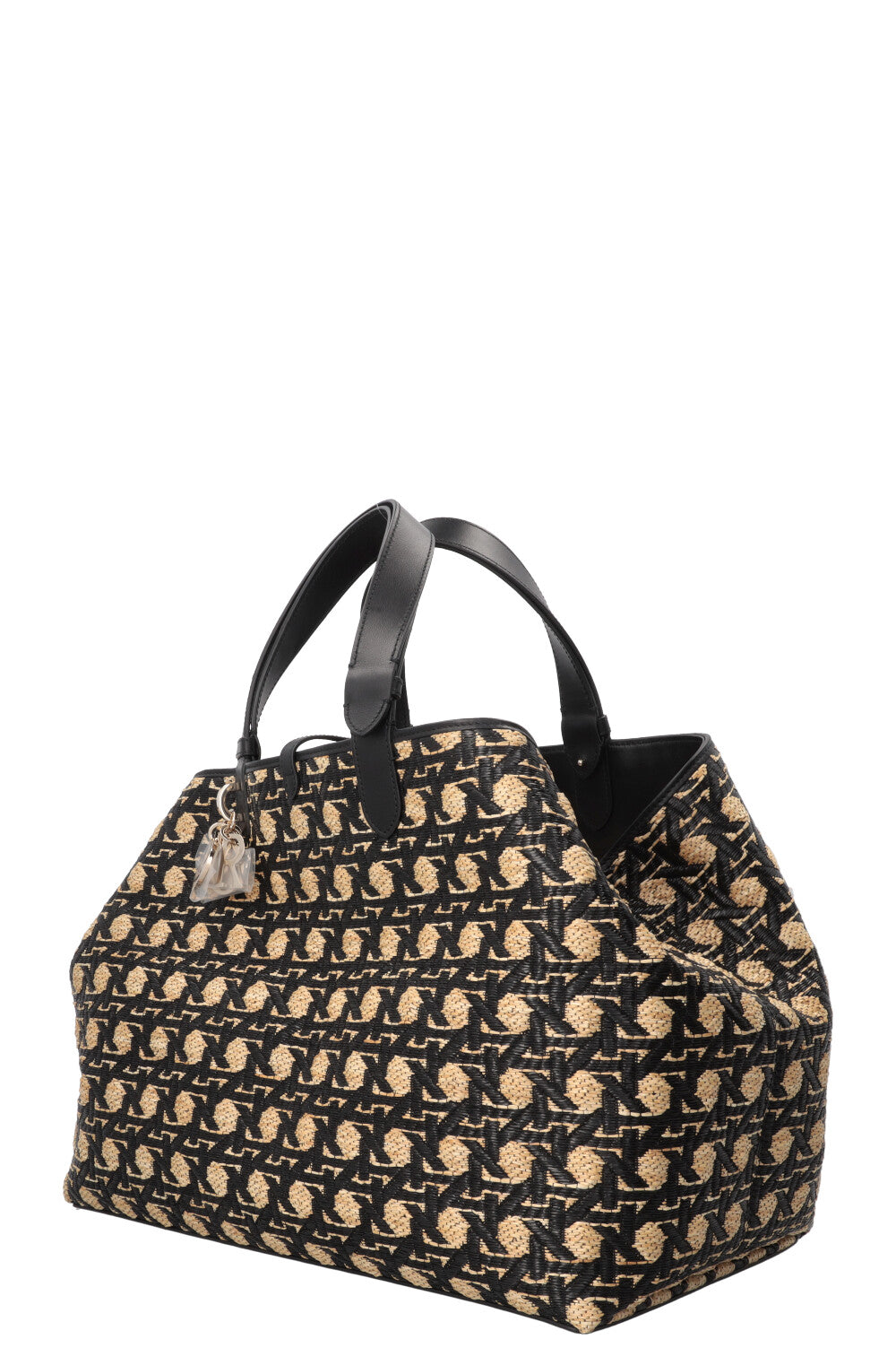 CHRISTIAN DIOR Large Toujours Bag Raffia Beige