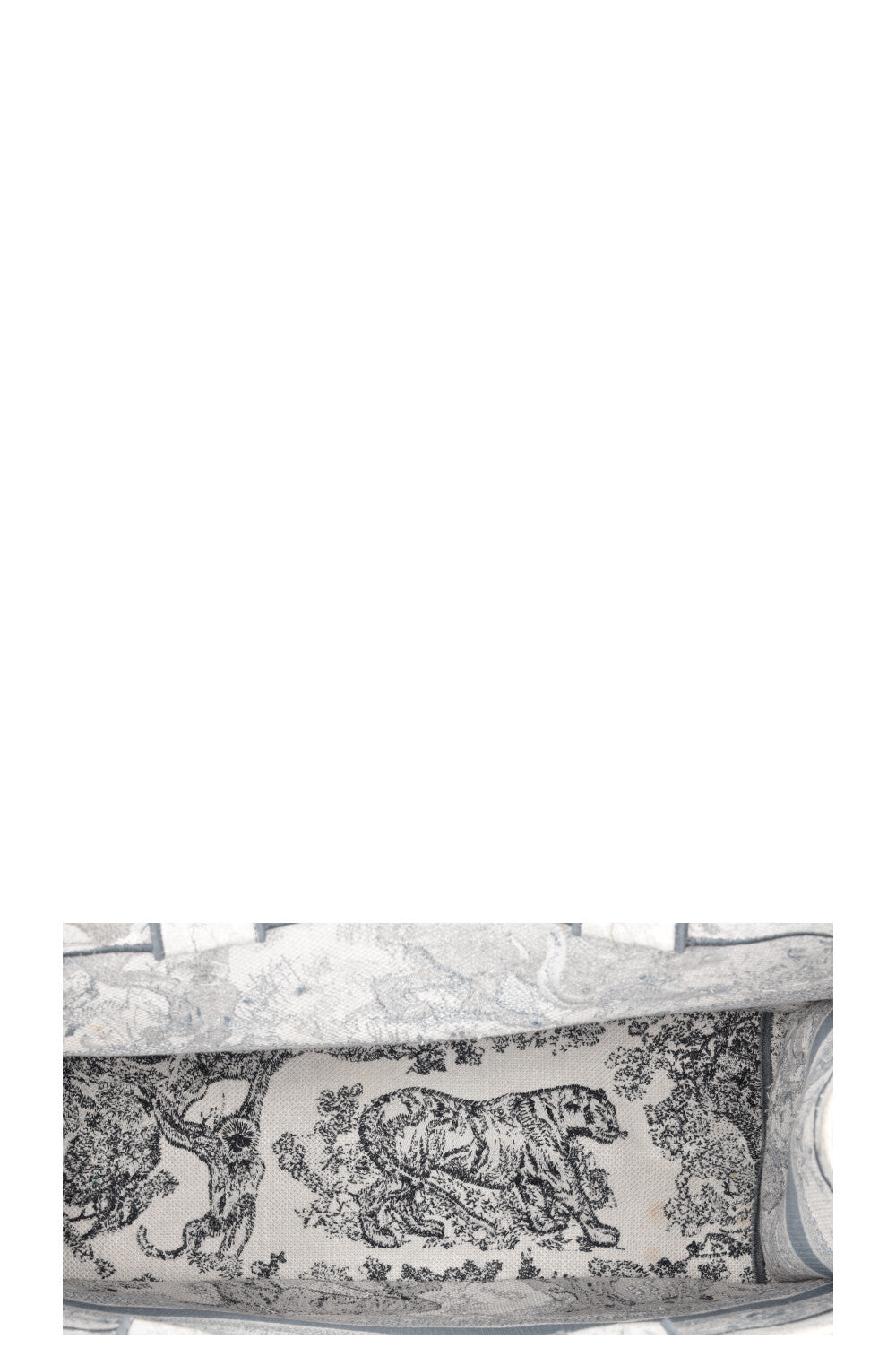 CHRISTIAN DIOR Medium Book Tote Toile De Jouy Canvas Grey