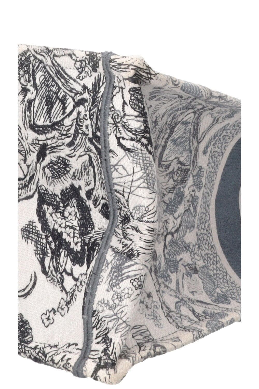 CHRISTIAN DIOR Medium Book Tote Toile De Jouy Canvas Grey
