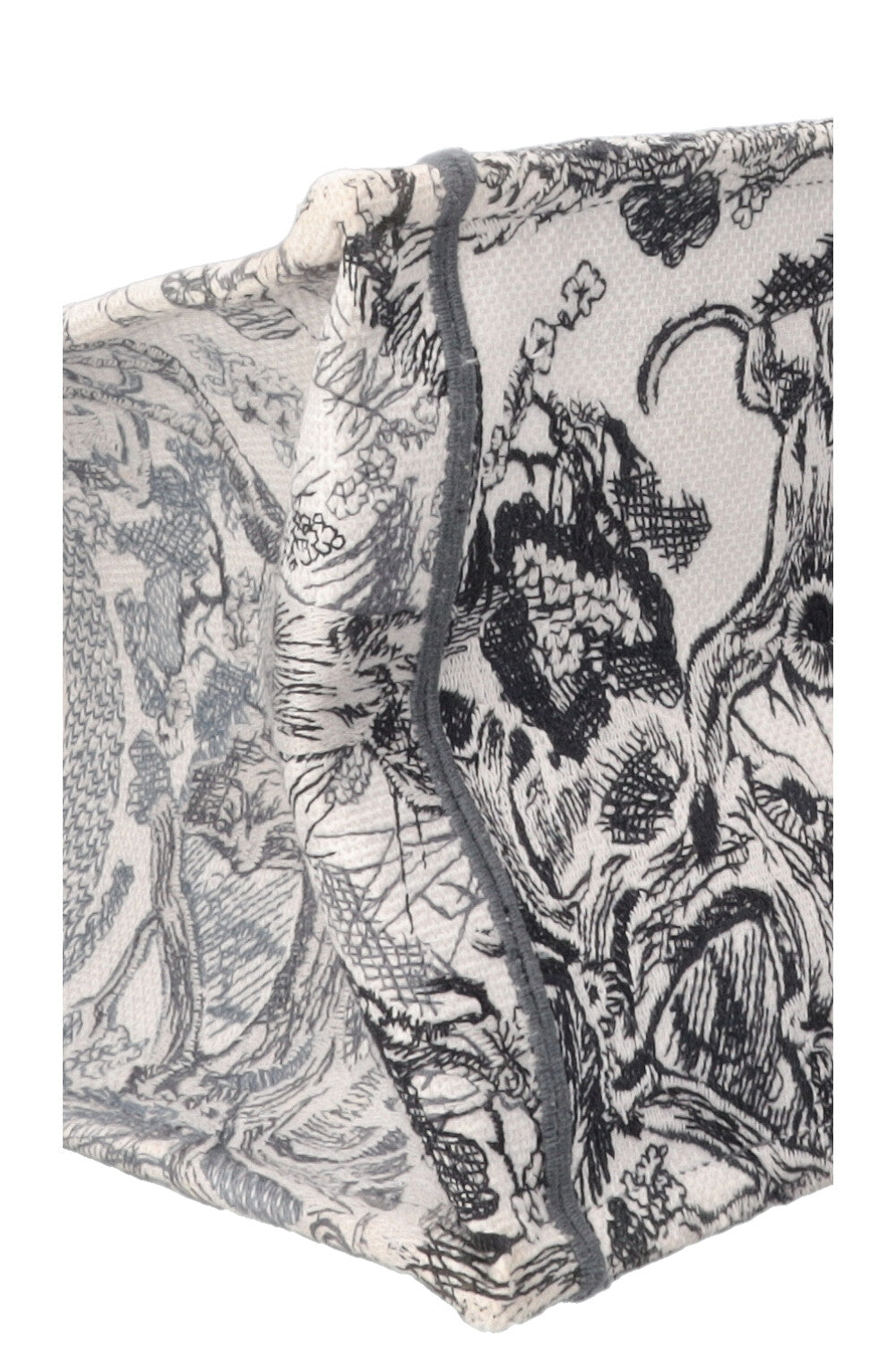 CHRISTIAN DIOR Medium Book Tote Toile De Jouy Canvas Grey