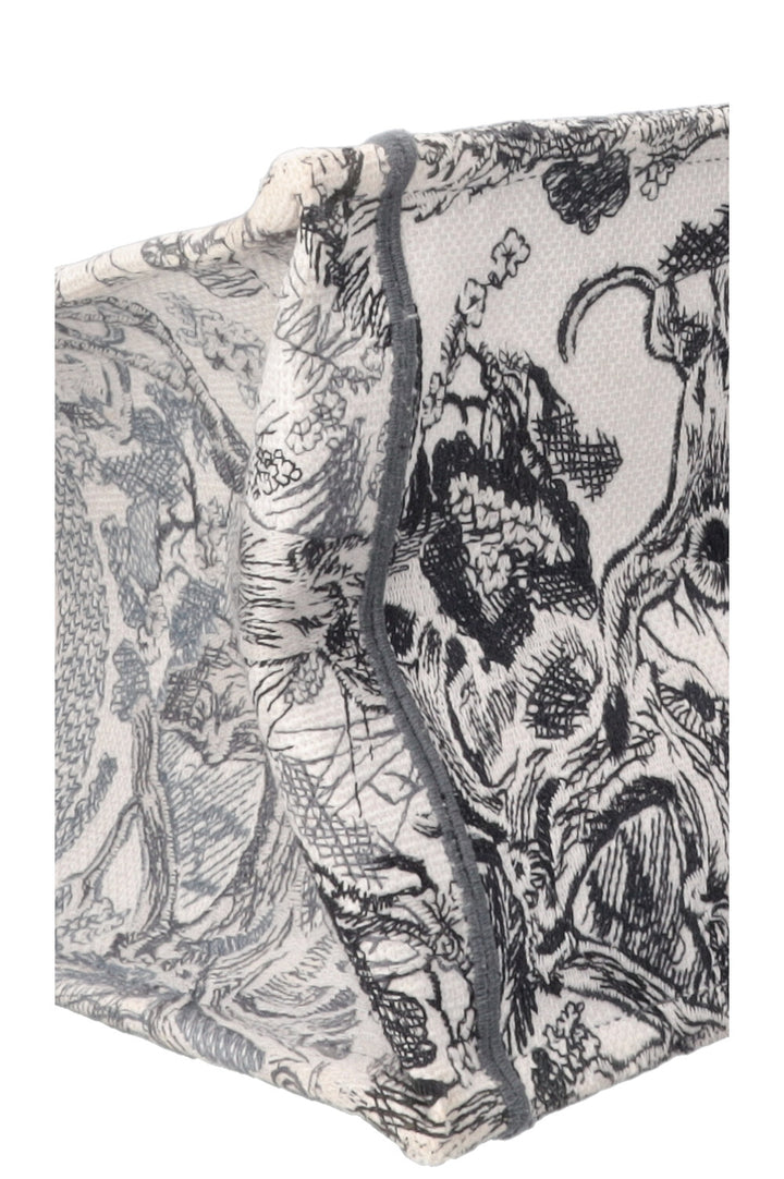 CHRISTIAN DIOR Medium Book Tote Toile De Jouy Canvas Grey