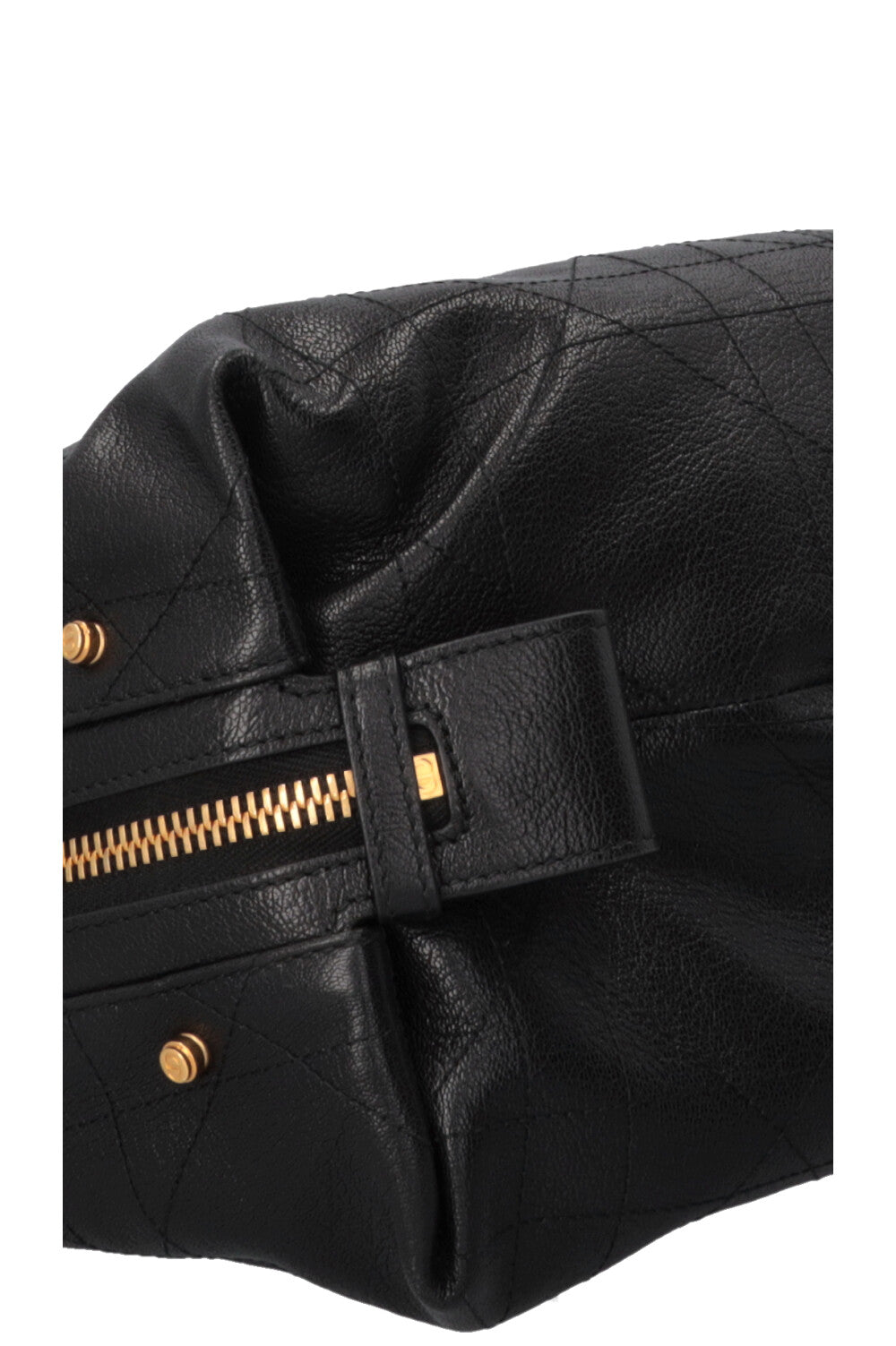 CHRISTIAN DIOR Medium D-Journey Bag in Black Macrocannage Leather