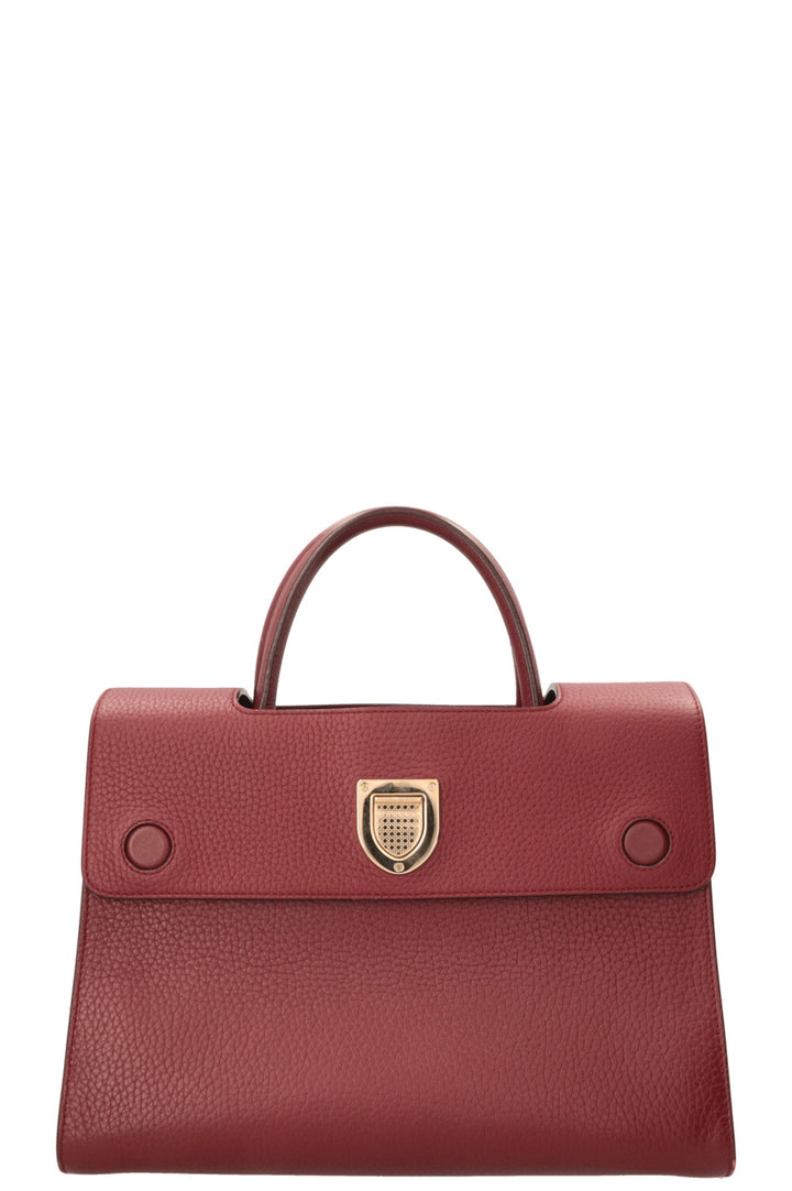 CHRISTIAN DIOR Medium Diorever Tote Bag Burgundy
