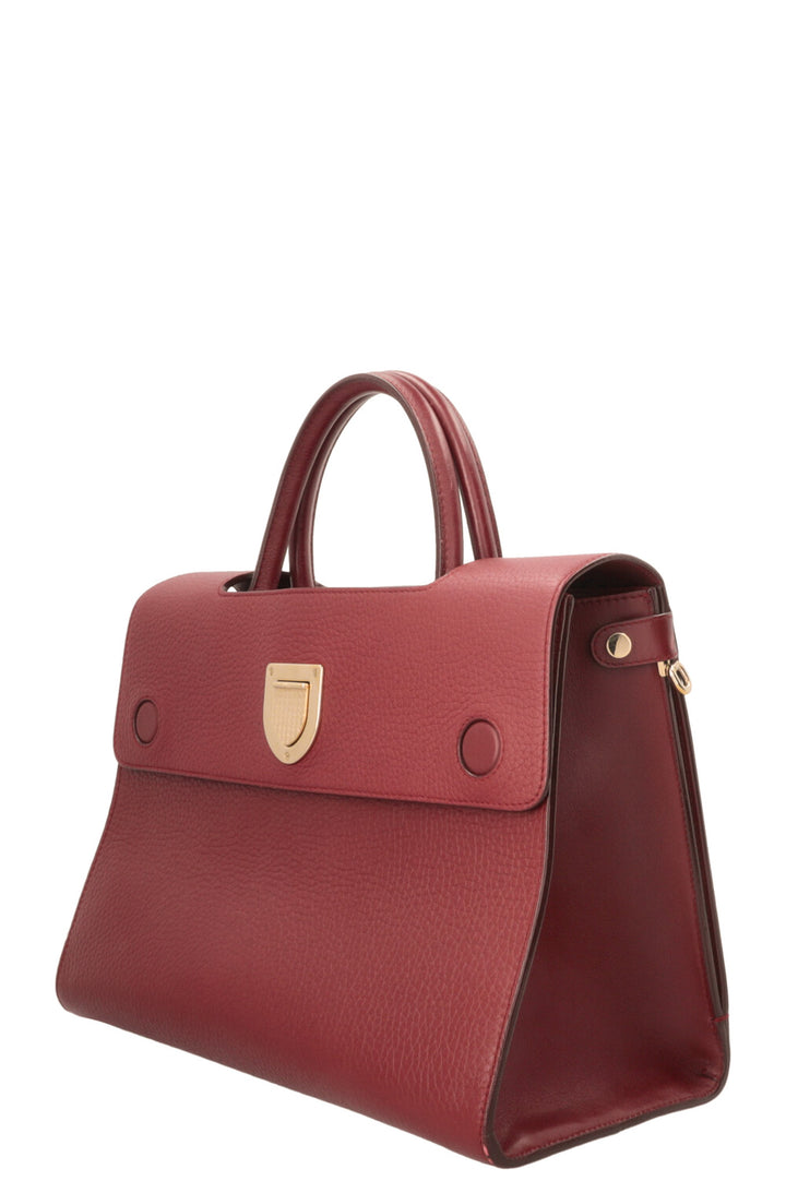 CHRISTIAN DIOR Medium Diorever Tote Bag Burgundy